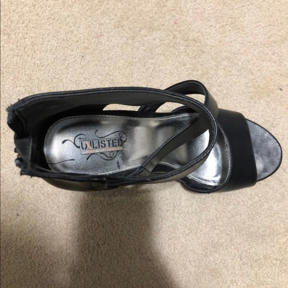 Black wedge sandals - Picture 4 of 9